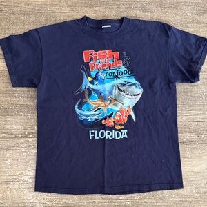 Disney vintage Finding Nemo with sharks graphic t-shirt